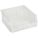 HANG AND STACK BIN, 11 IN X 10⅞ IN X 5 IN, CLEAR, LABEL HOLDERS, 40 LB LOAD CAPACITY
