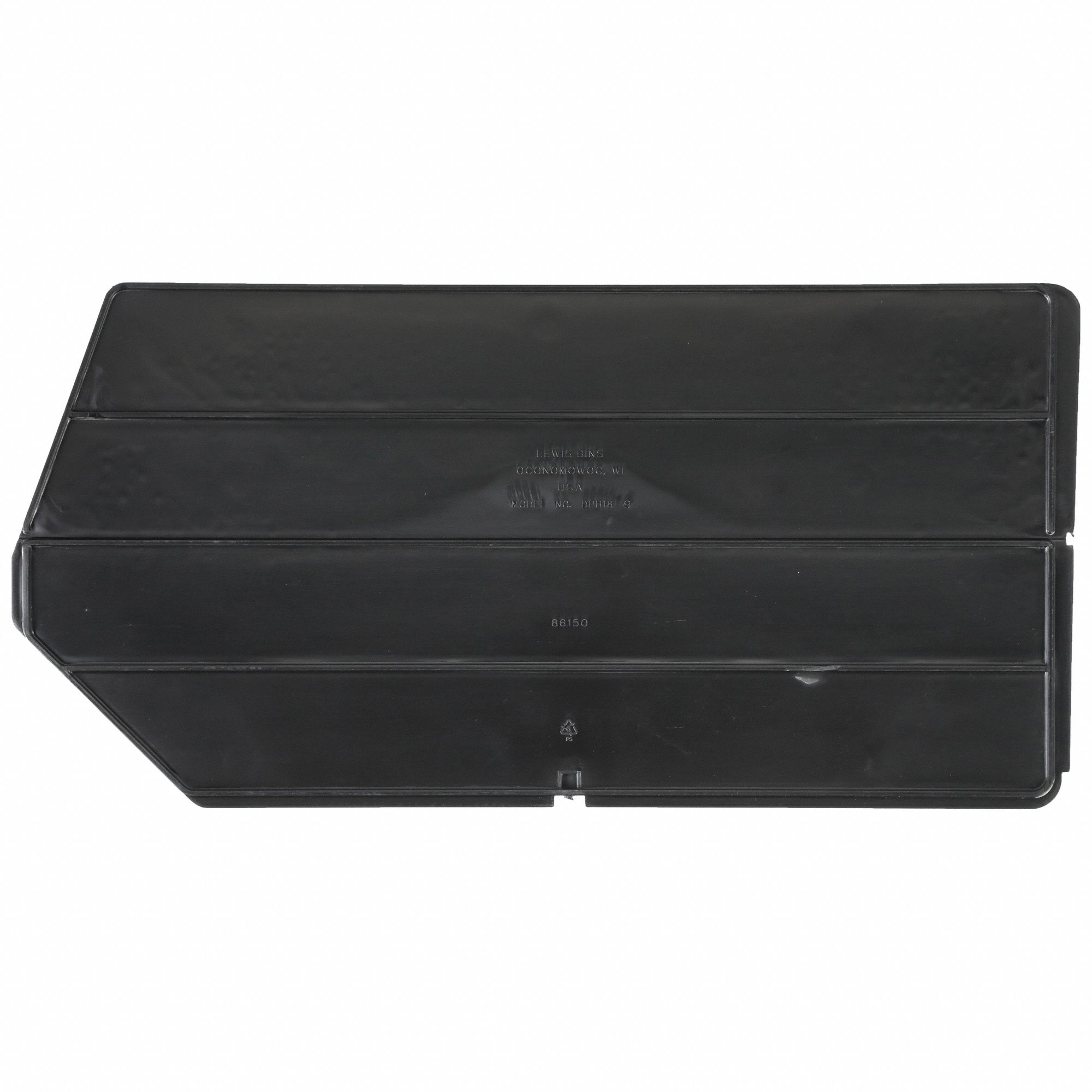 BIN DIVIDER, 17¼ IN X 6¼ IN, BLACK, 6 PK