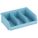 HANG AND STACK BIN, 8¾ IN X 6⅝ IN X 2⅞ IN, LIGHT BLUE, LABEL HOLDERS, LIGHT BLUE
