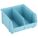 HANG AND STACK BIN, 8¾ IN X 9⅜ IN X 5 IN, LIGHT BLUE, LABEL HOLDERS, LIGHT BLUE