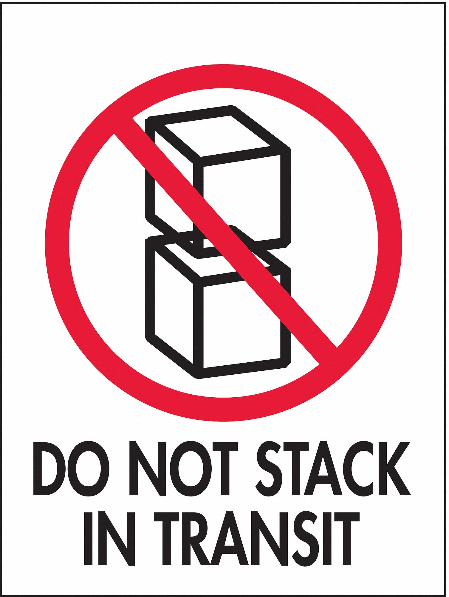 fragile logo do not stack