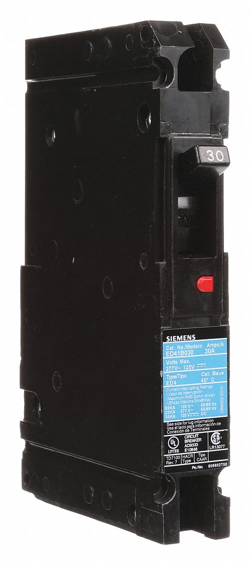 Circuit Breaker 30A 1P 120/277VAC ED4