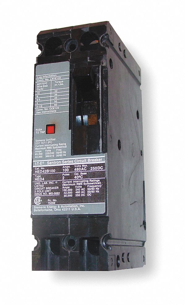 Molded Case Circuit Breaker: 15 A Amps, 42kA at 480V AC, Fixed, Load Side Lug, Any