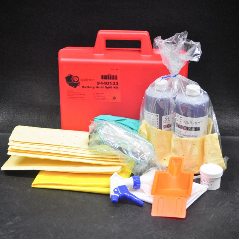 SPILFYTER Battery Acid Neutralizer Kit 1 gal Volume Absorbed Per Kit