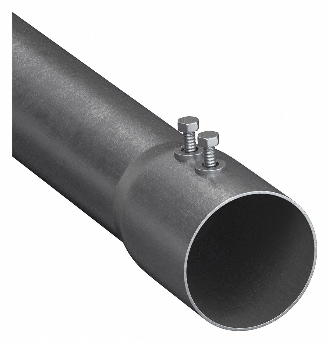 Steel, 1 1/4 in Trade Size, EMT Conduit & Coupling, OnePiece 5GUK5
