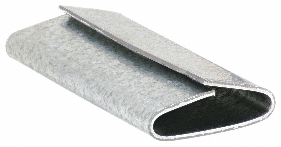 STRAPPING SEAL, FITS ¾ IN STRAP W, 1¾ IN SEAL L, ROUND, HIGH TENSILE SEALS, 500 PK