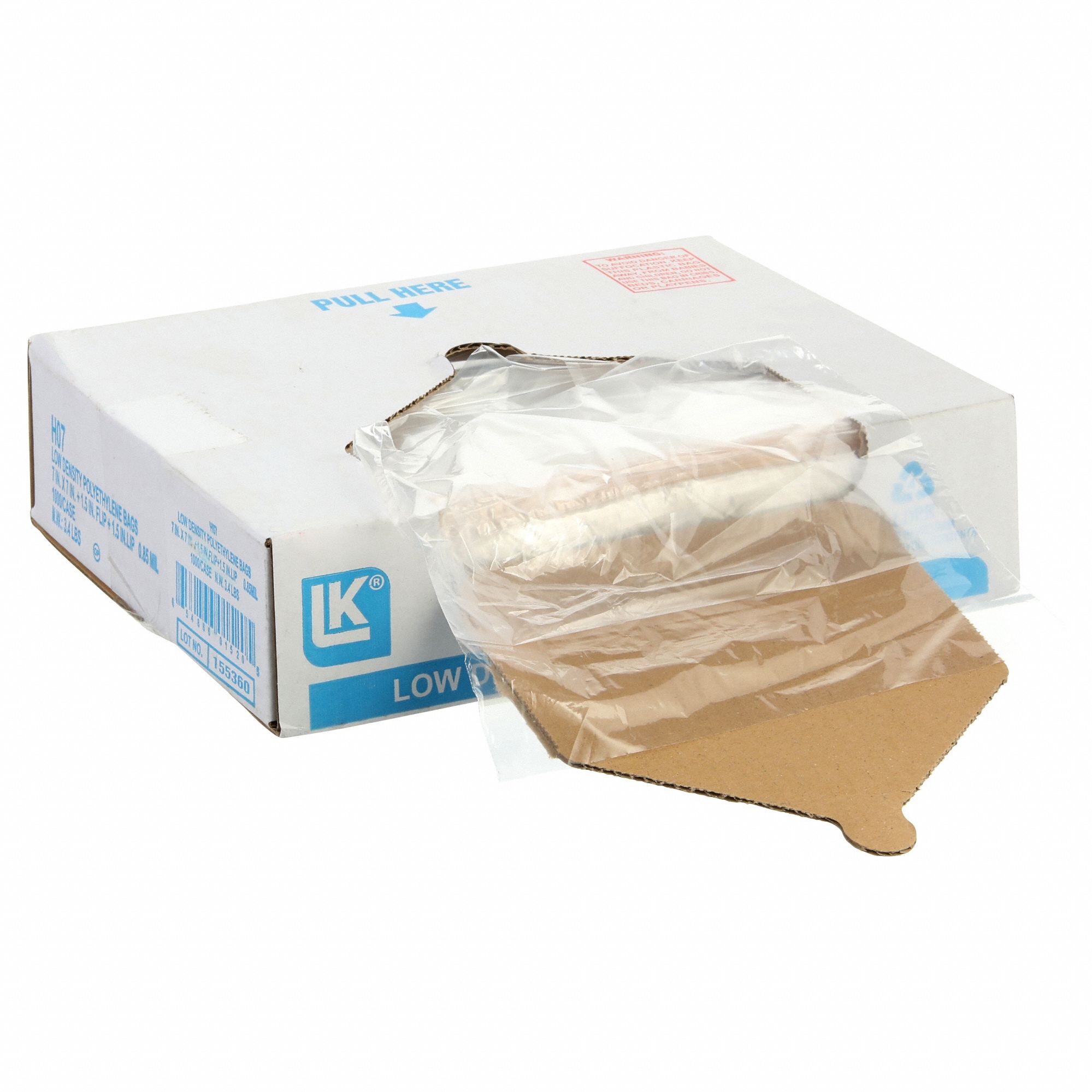 SANDWICH BAG,7 X 7 IN.,PK 1000