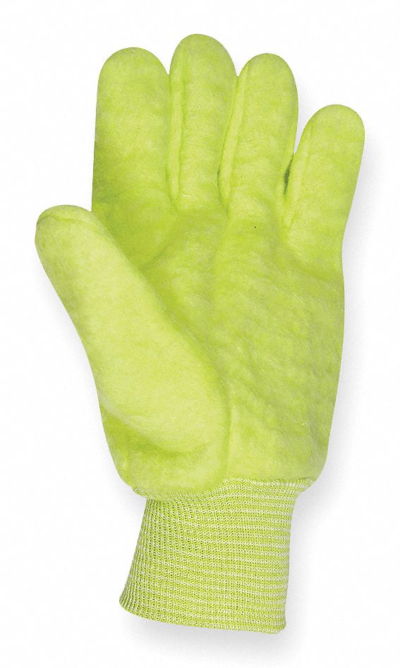 Cold Protection Gloves, XL, Unlined Lining, Hi Viz Green, 1 PR Grainger