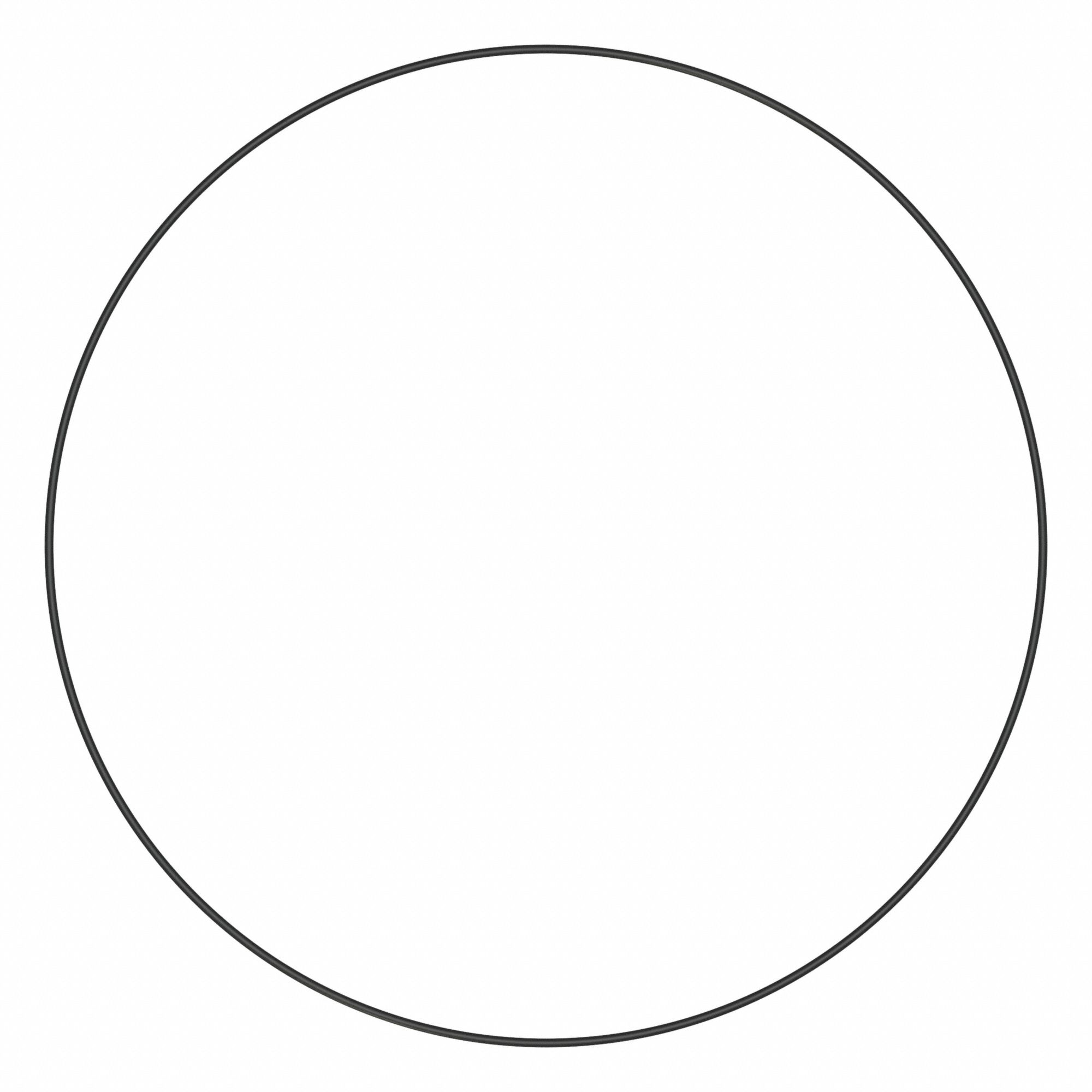 Backup O-Ring: Buna-N, Rectangular C.S. Shape, 1/4 in C.S., 25 in Inner Diam., 2 PK