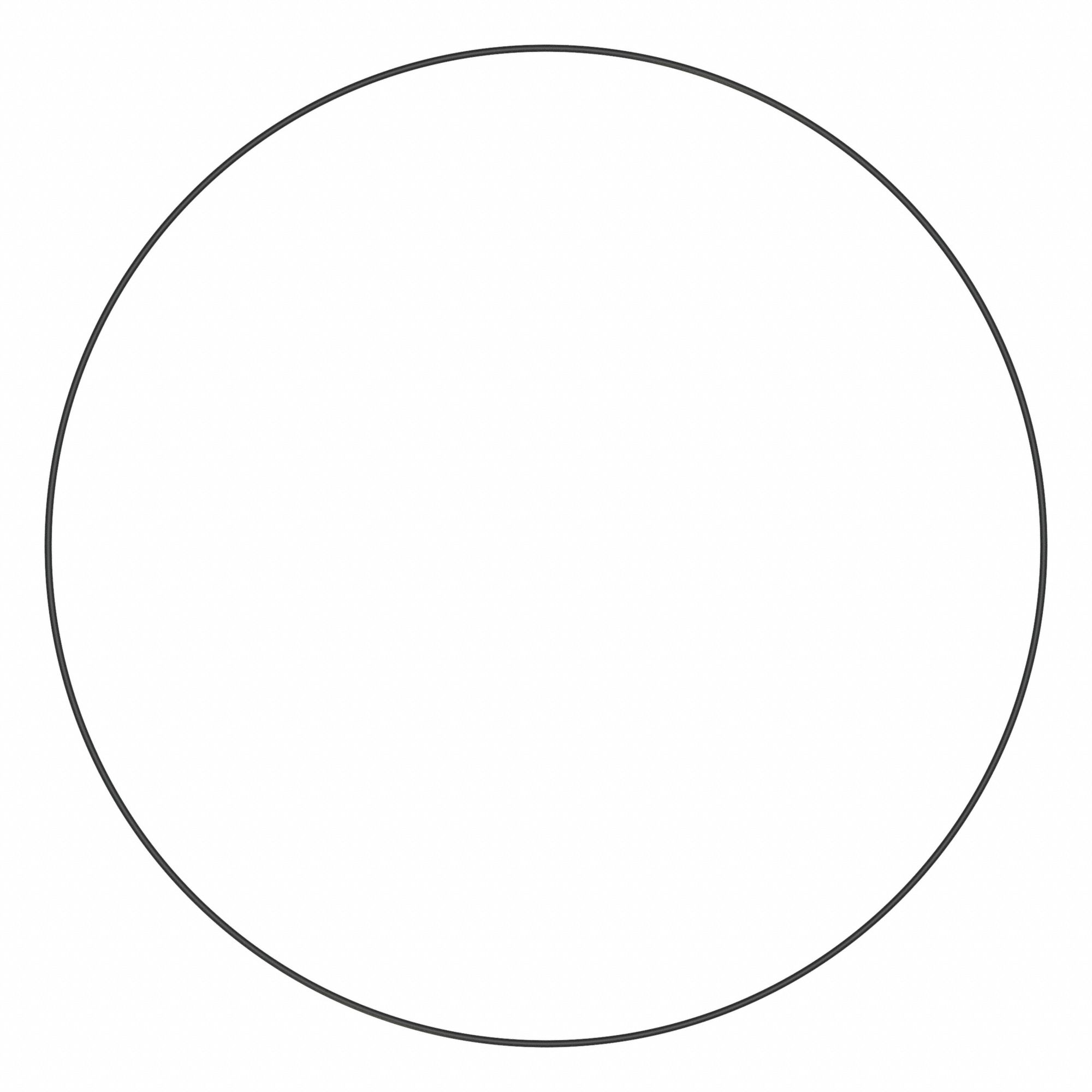 Backup O-Ring: Buna-N, Rectangular C.S. Shape, 1/8 in C.S., 15 in Inner Diam., 5 PK