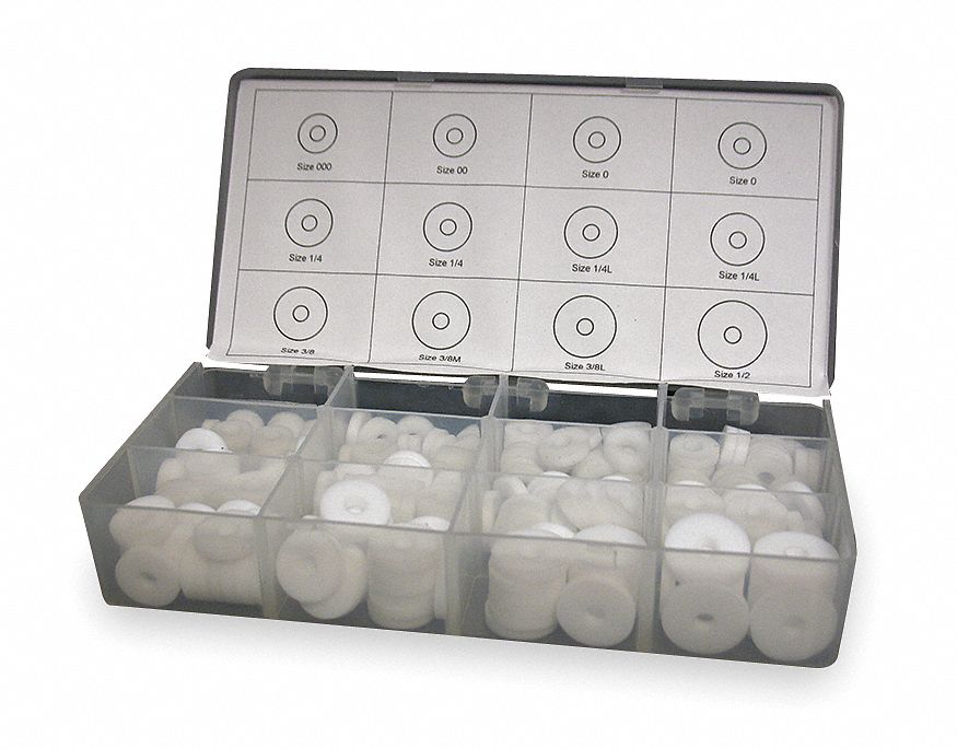 Wshr Assrt Plain PTFE 240PK