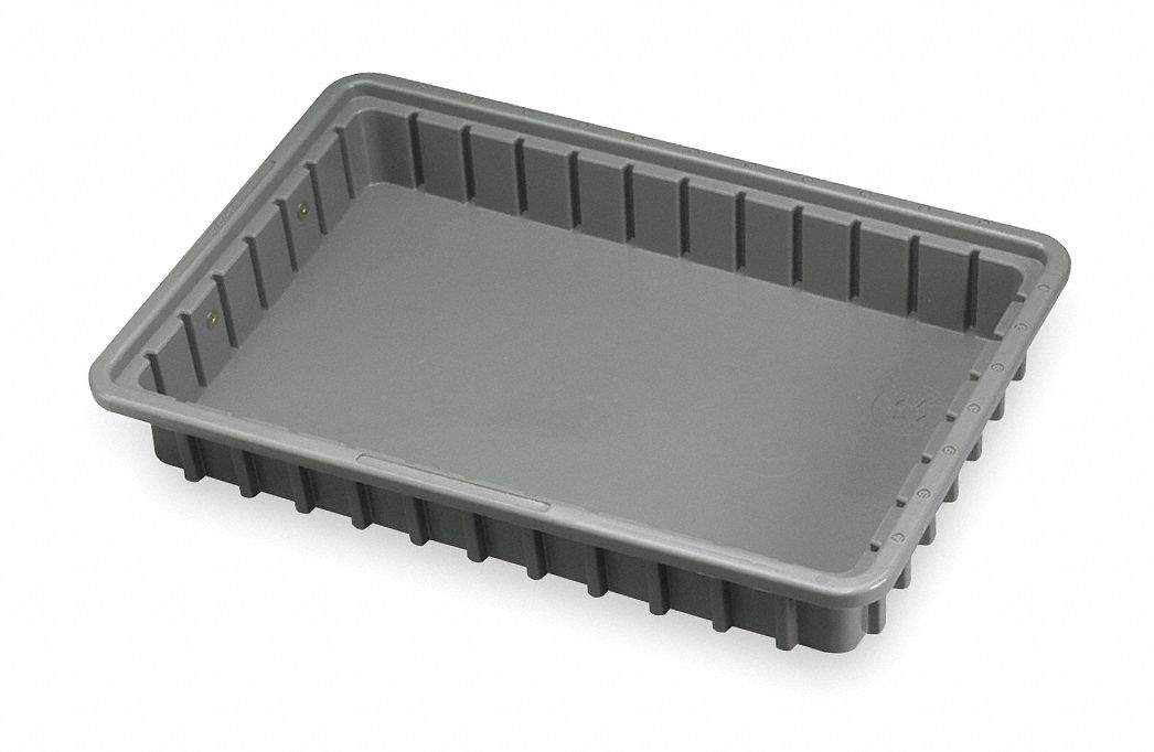 METRO 3 in Overall Ht 16 1/2 in Overall Wd Drawer Tote for Medical