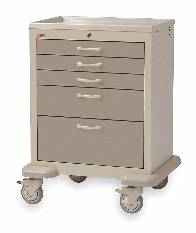 MEDICAL SUPPLY CART,38 1/2 IN H