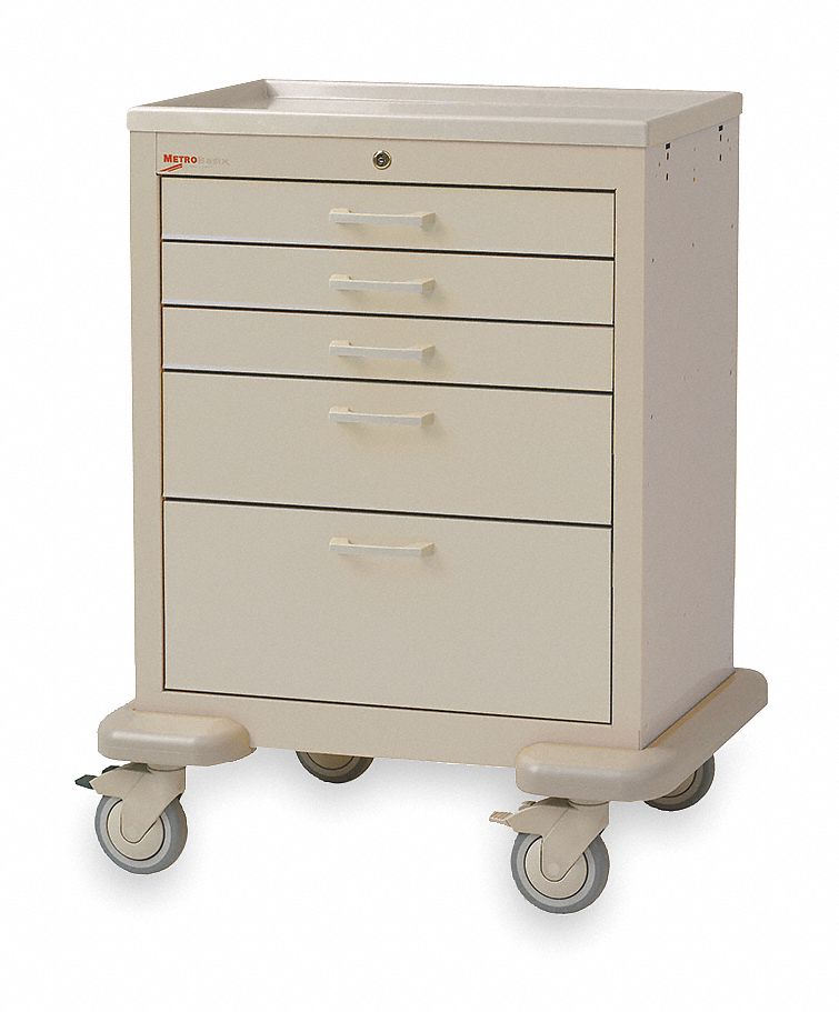 GENERAL MEDICAL SUPPLY CART,38 1/2 IN H