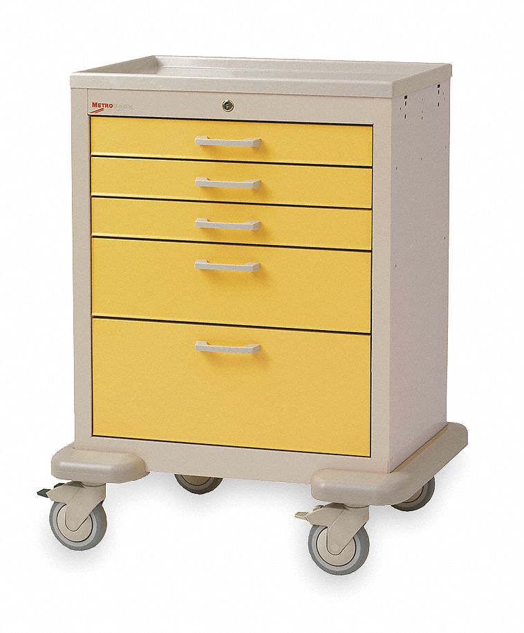 MEDICAL SUPPLY CART,38 1/2 IN H