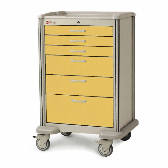 METRO General Medical Supply Cart with Drawers, 600 lb Load Capacity