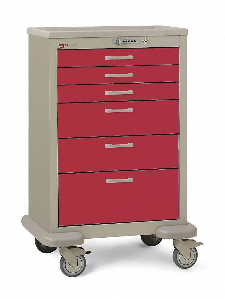 GENERAL MEDICAL SUPPLY CART,45 IN H