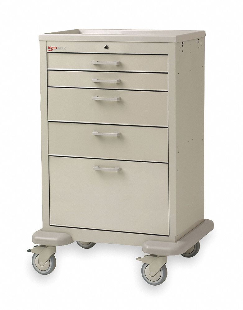 GENERAL MEDICAL SUPPLY CART,45 IN H