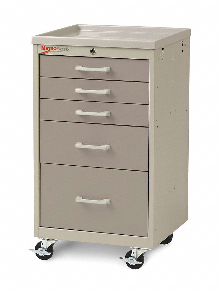 GENERAL MEDICAL SUPPLY CART,34 1/2 IN H