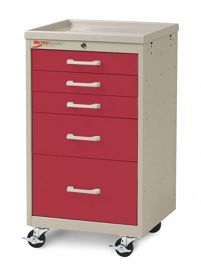 GENERAL MEDICAL SUPPLY CART,34 1/2 IN H