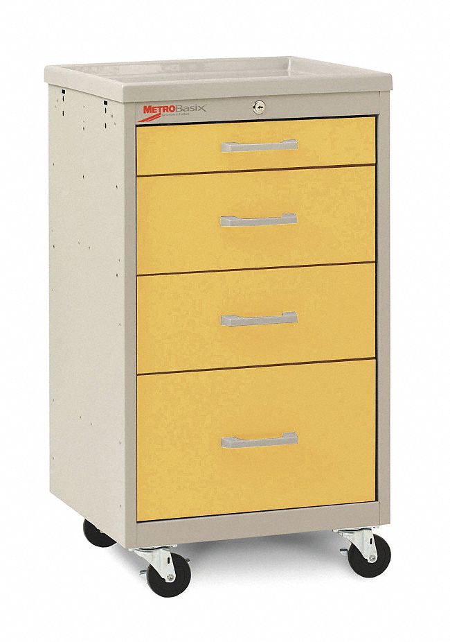 GENERAL MEDICAL SUPPLY CART,34 1/2 IN H