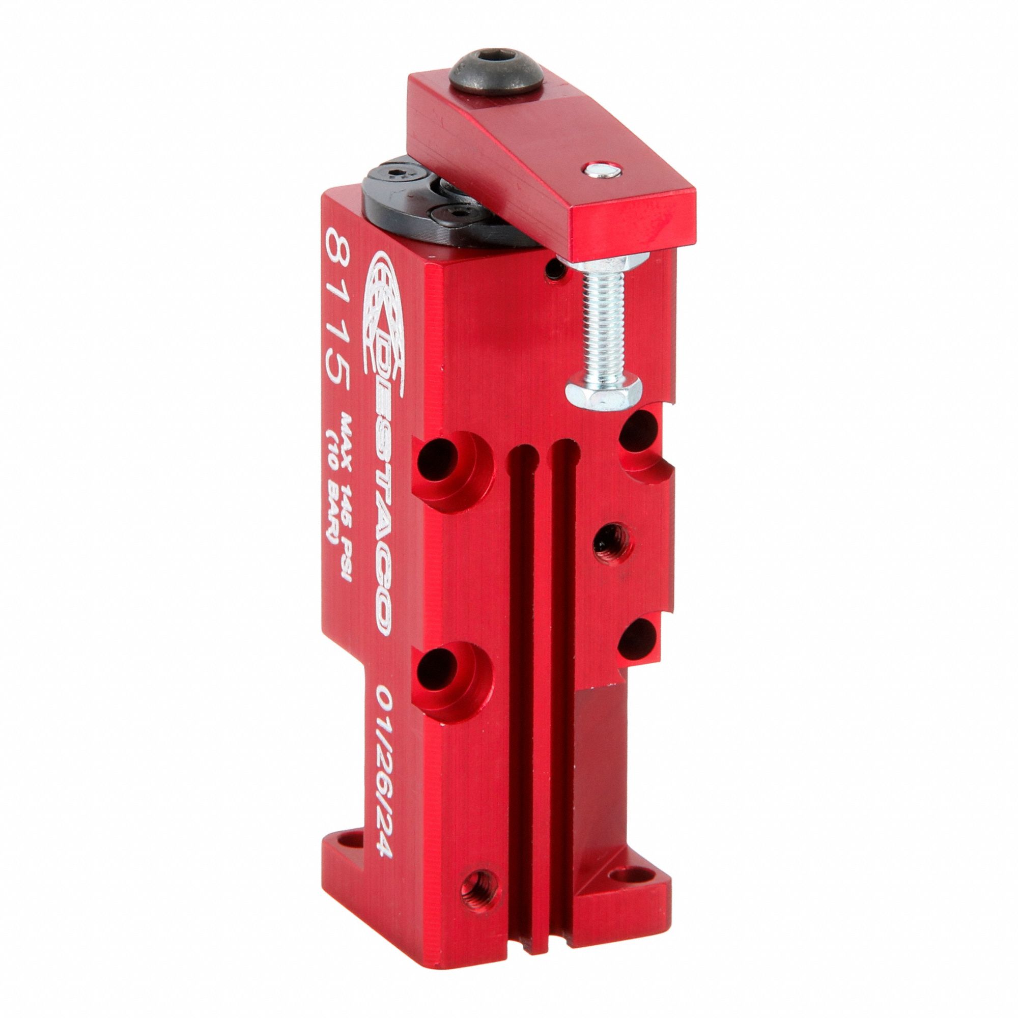 Pneumatic Swing and Toggle Clamp: 25 lbf Capacity, RH Swing, #10 NPT Air Connection