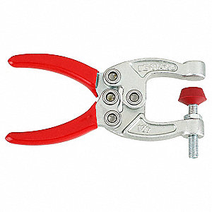 TOGGLE CLAMP, MANUAL SPREADING APART OF HANDLES, 1 SPINDLES, STEEL, M6 SPINDLE THREAD