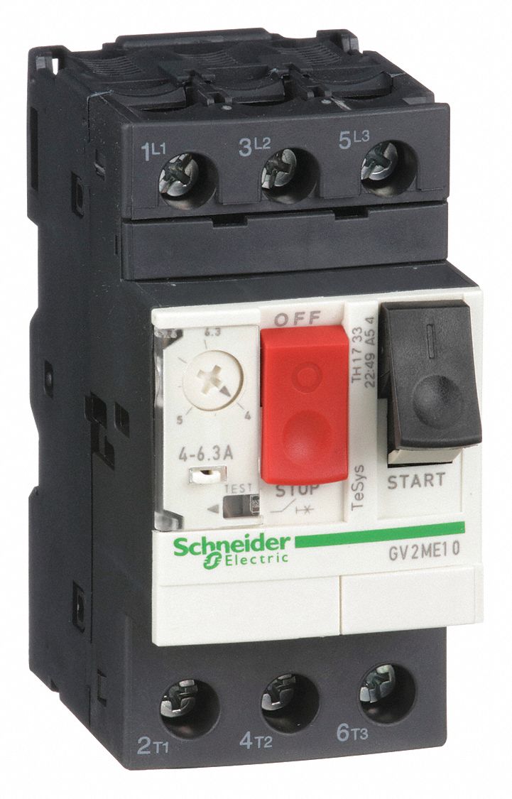 SCHNEIDER ELECTRIC Push Button Manual Motor Starter, No Enclosure, 4 to ...