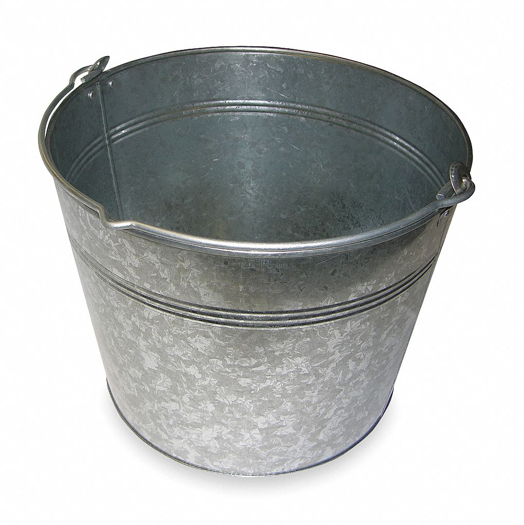 3CYL1 - Galv Steel Bucket Cap 5 Gal With Handle