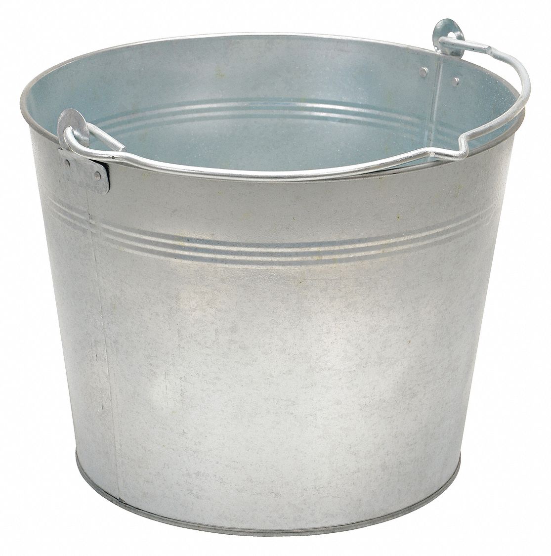 3CYK9 - Galv Steel Bucket Cap 3.25 Gal w/Handle