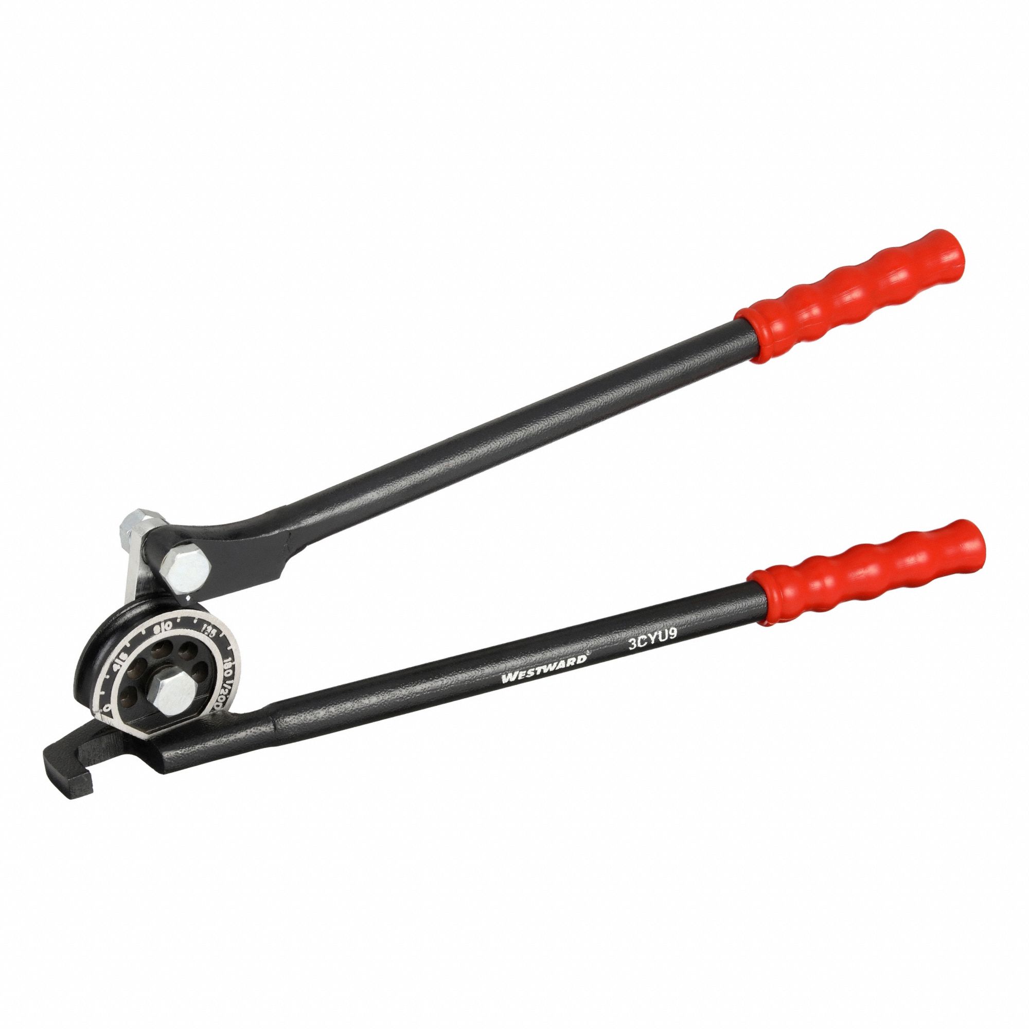 Tube Bender: Calibrated Angle Markings from 0 to 180 Degrees, Aluminum/Copper, 1 1/2 in