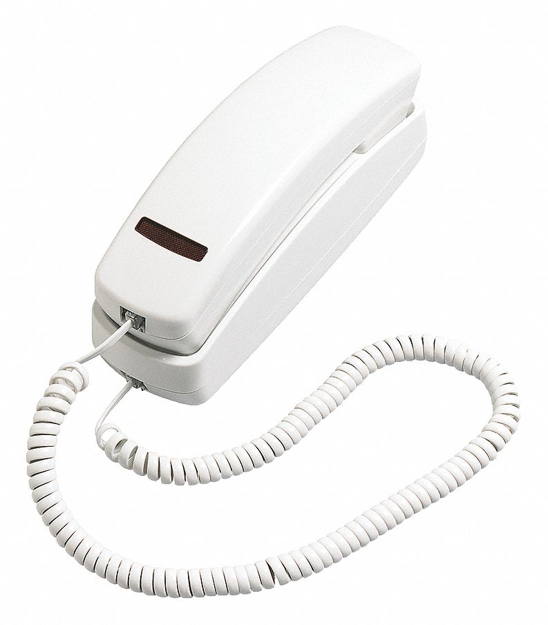 TRIMLINE PHONE, HOSPITALITY PHONES, SLIM ROOM PHONES, 205TMW, ASH, VOICEMAIL, VOLUME CONTROL