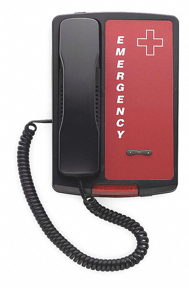 EMERGENCY PHONE, BLACK