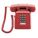 TELEPHONE, HOSPITALITY PHONES, STANDARD ROOM PHONES, 2510E, RED, VOLUME CONTROL, INDOOR, 1 LINE
