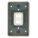 WEATHERPROOF WALL PLATE, WEATHERPROOF-COVERED OUTLET, PLASTIC, CLEAR, 0 OUTLET OPENINGS