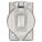 WEATHERPROOF COVER, CAST ALUMINUM, HUBBELLOCK RECEPTACLES, 1 GANG, 1 3/16 IN OVERALL HT