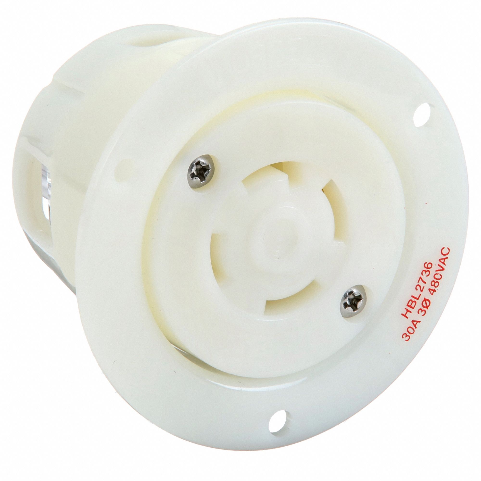 PRISE BRIDE VERROUILL,30A,3P,480V,BLNC