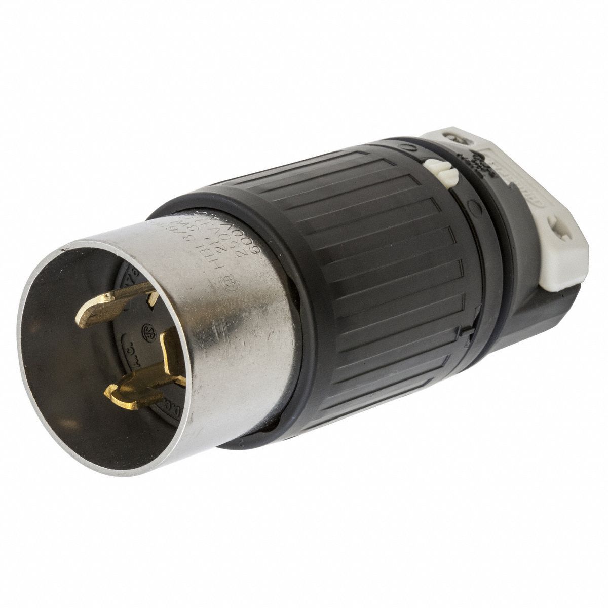 Locking Plug: 50 A, 250V DC/600V AC, 2 Poles