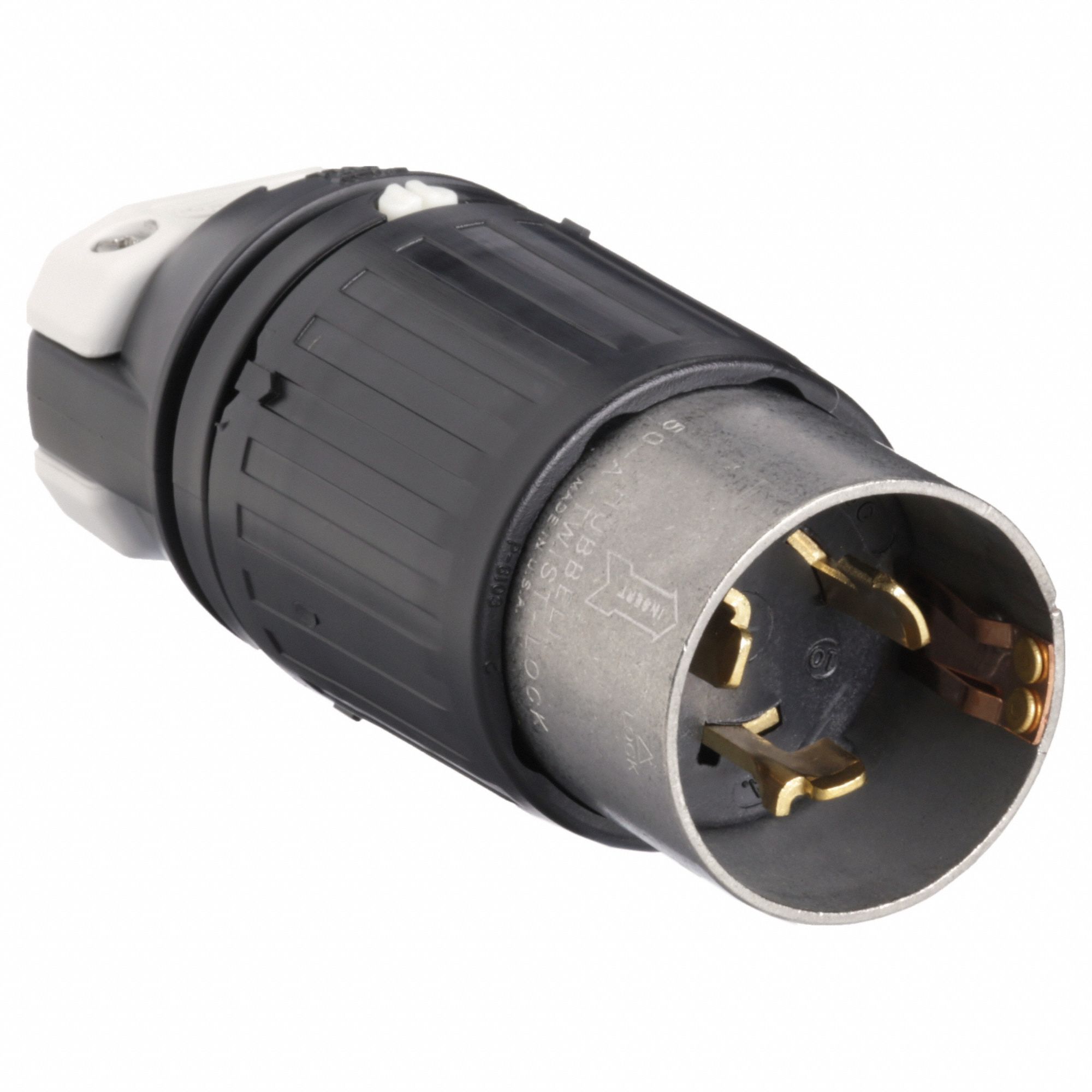 HUBBELL 50 A 250V DC/600V AC Locking Plug - 3D126|HBL3765C