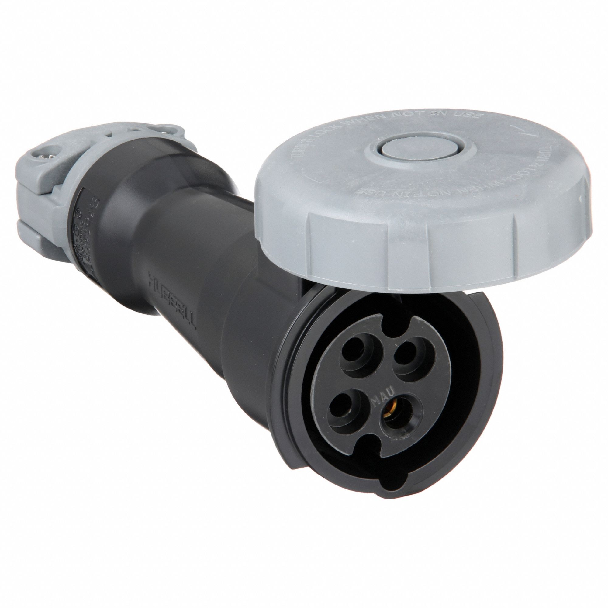 Watertight Pin and Sleeve Connector: 20 A, 600V AC, 10 hp Horsepower Rating, IEC Grounding