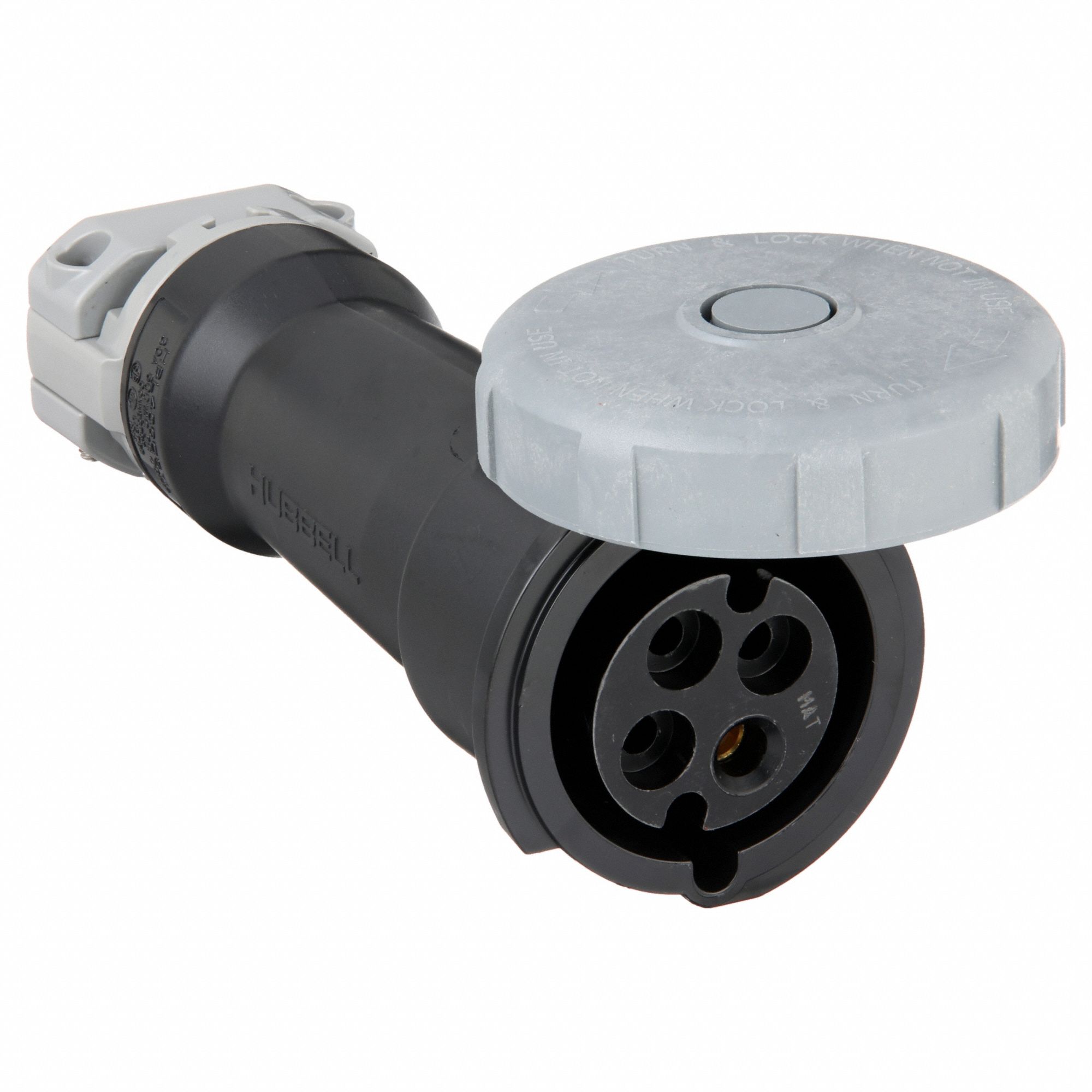 Watertight Pin and Sleeve Connector: 30 A, 600V AC, 20 hp Horsepower Rating, IEC Grounding