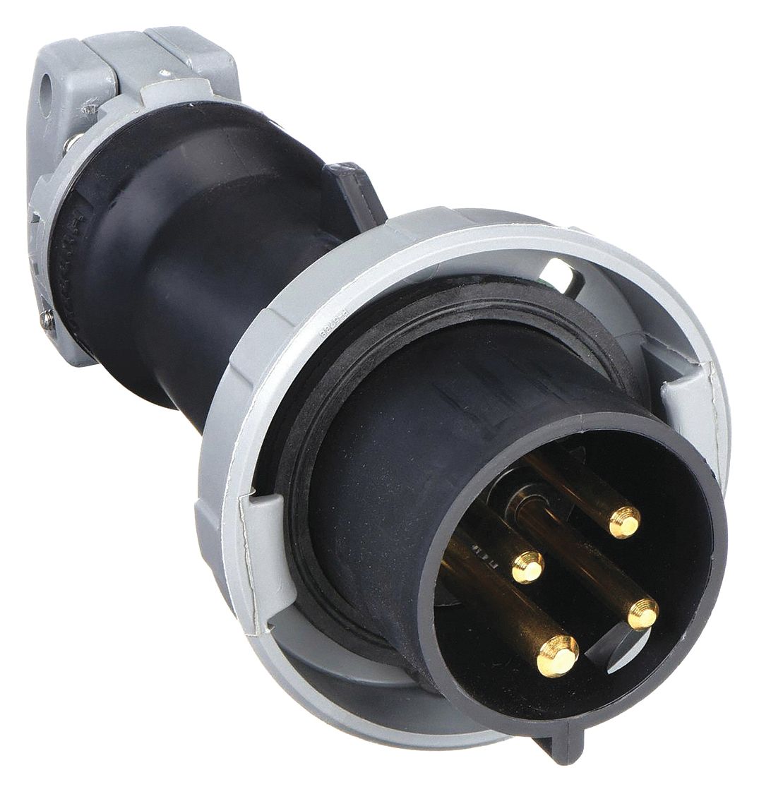 HUBBELL WIRING DEVICEKELLEMS, Zytel 801 Nylon, 30 Amps Plugs and