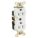 RECEPTACLE, DUPLEX, 5-15R, 125V AC, 15 A, WHITE, 2 POLE/3 WIRE, SCREW TERMINALS