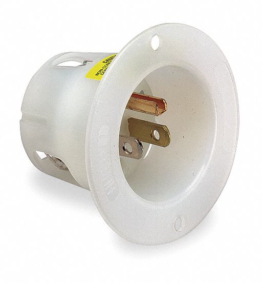 3D189 - Flanged Inlet 15A 5-15R 125V