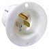 Flanged Inlet Straight Blade Receptacle, Industrial Environments