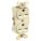 RECEPTACLE, DUPLEX, 6-15R, 250V AC, 15 A, IVORY, 2 POLE/3 WIRE, SCREW TERMINALS