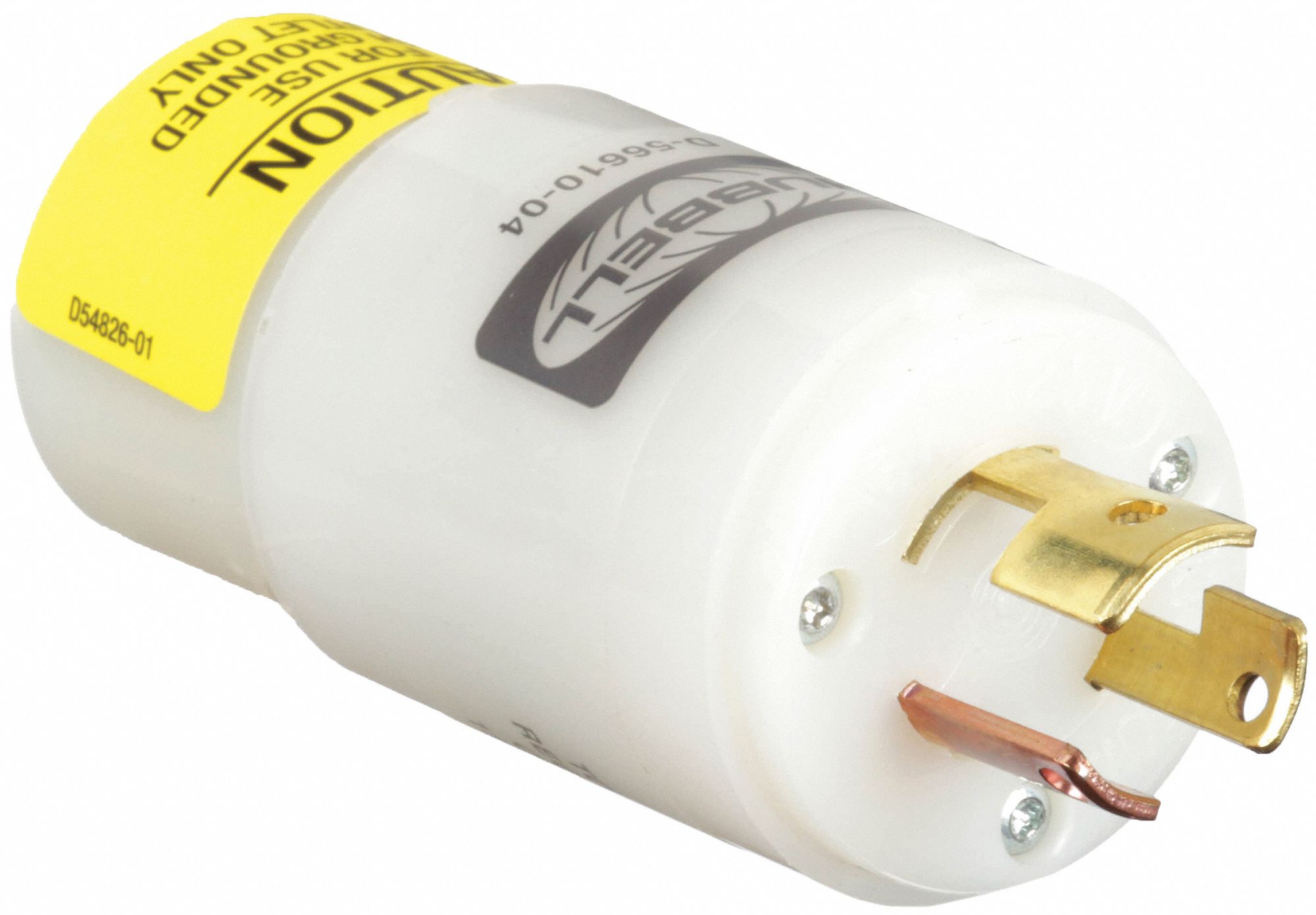Plug Configuration Adapter: Straight-Blade to Non-NEMA, 10 A/15 A, 125/250V AC