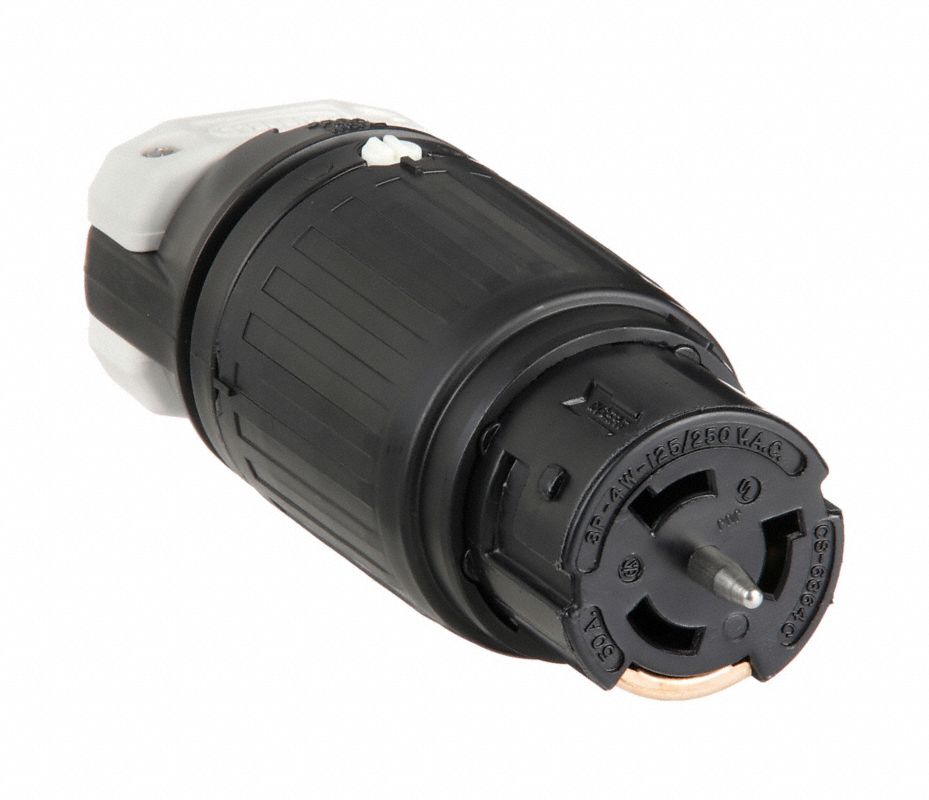 HUBBELL Conector de Bloqueo, NEMA No NEMA, 50A, 125/250VCA, Amperes 50 ...