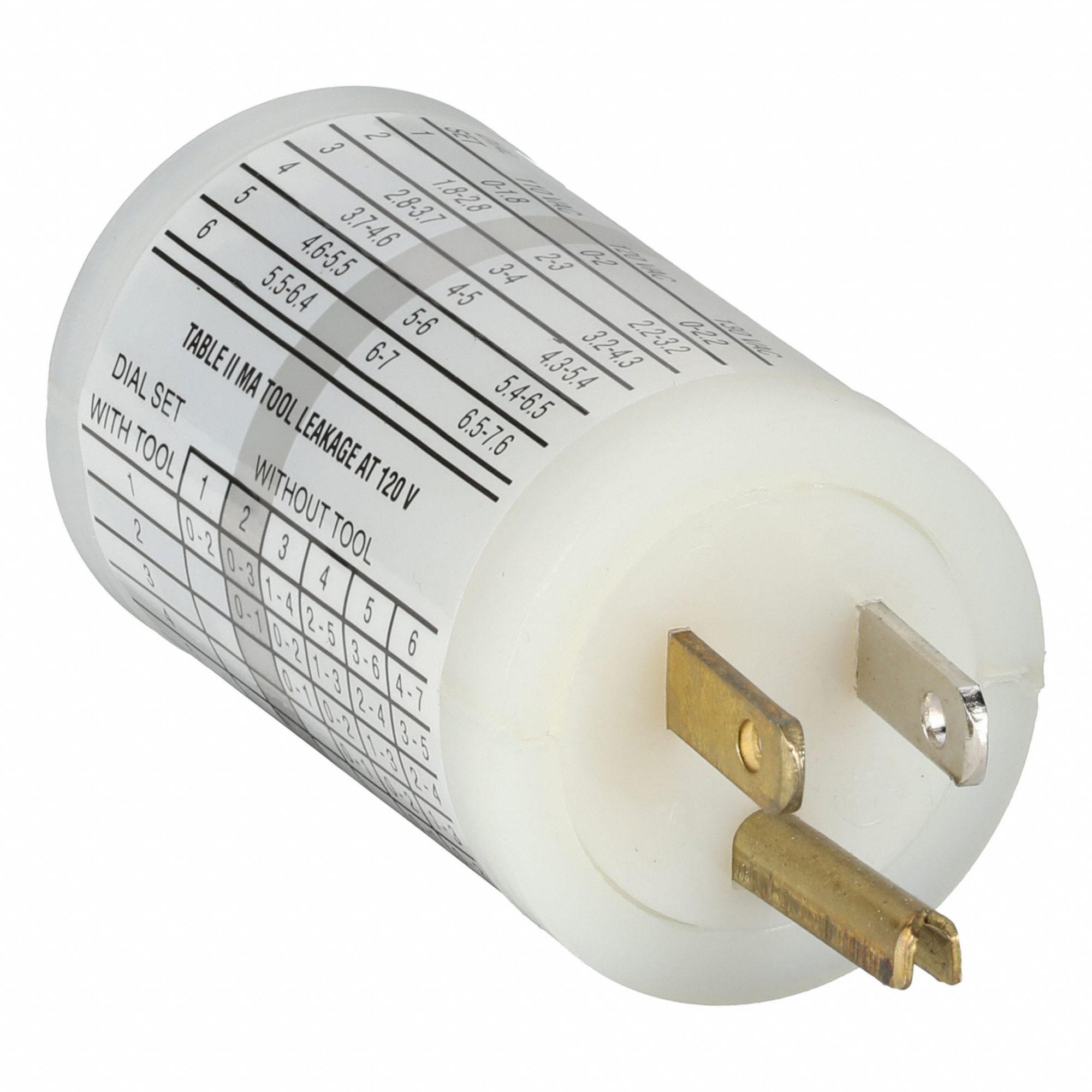 Receptacle Tester with GFCI: 125 V AC to 130 V AC, 5-15P, GFCI