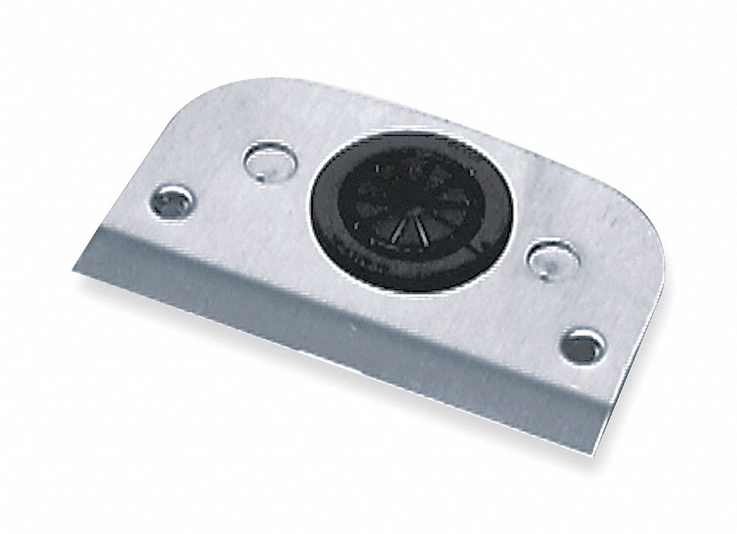 Above Floor Fitting: Rectangular, Silver, Aluminum, Brushed